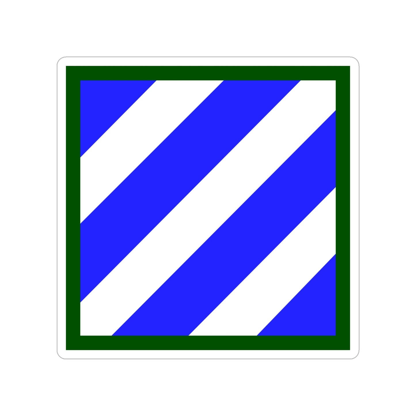 3rd Infantry Division (U.S. Army) Transparent STICKER Die-Cut Vinyl Decal-4 Inch-The Sticker Space