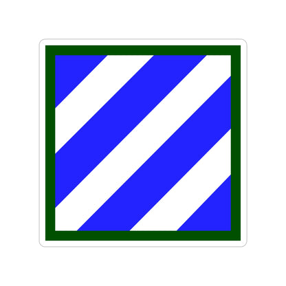 3rd Infantry Division (U.S. Army) Transparent STICKER Die-Cut Vinyl Decal-4 Inch-The Sticker Space