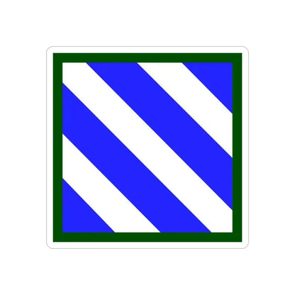 3rd Infantry Division (U.S. Army) REVERSE PRINT Transparent Die-Cut STICKER - The Sticker Space