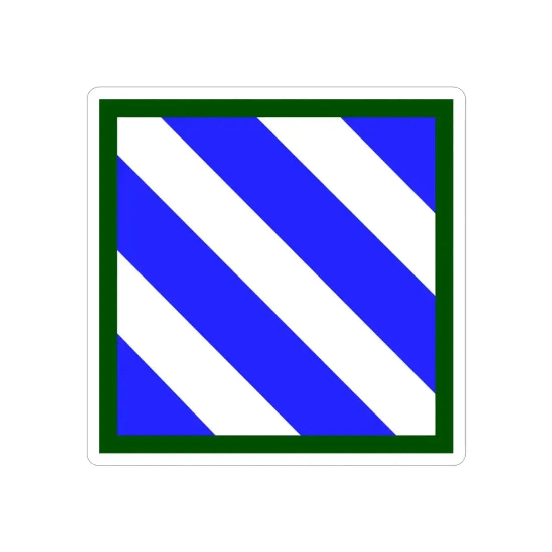 3rd Infantry Division (U.S. Army) REVERSE PRINT Transparent Die-Cut STICKER - The Sticker Space