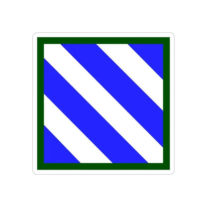 3rd Infantry Division (U.S. Army) REVERSE PRINT Transparent Die-Cut STICKER - The Sticker Space