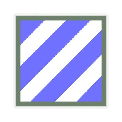 3rd Infantry Division (U.S. Army) STICKER Vinyl Kiss-Cut Decal 3 Inch Transparent - The Sticker Space