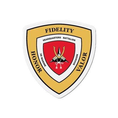 3rd Marine Division HQ Bn (USMC) Refrigerator Magnet 2 Inch - The Sticker Space