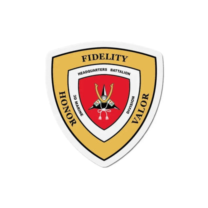 3rd Marine Division HQ Bn (USMC) Refrigerator Magnet 5 Inch - The Sticker Space