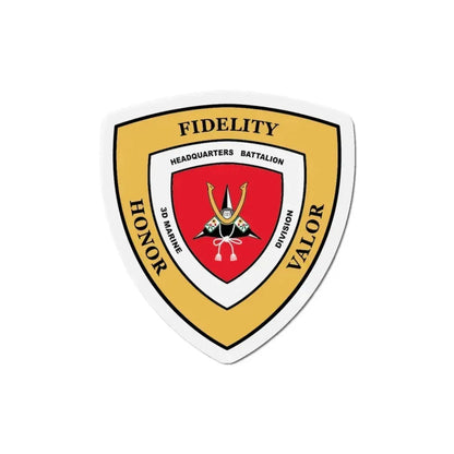 3rd Marine Division HQ Bn (USMC) Refrigerator Magnet 6 Inch - The Sticker Space