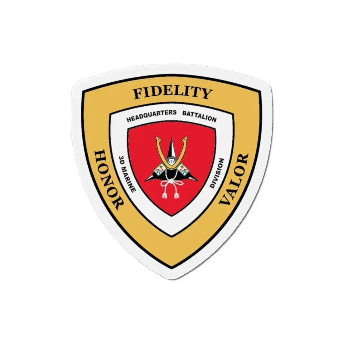 3rd Marine Division HQ Bn (USMC) Refrigerator Magnet - The Sticker Space