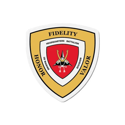 3rd Marine Division HQ Bn (USMC) Refrigerator Magnet - The Sticker Space