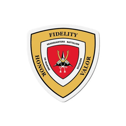 3rd Marine Division HQ Bn (USMC) Refrigerator Magnet - The Sticker Space