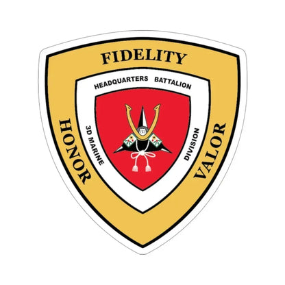 3rd Marine Division HQ Bn (USMC) STICKER Vinyl Die-Cut Decal - The Sticker Space