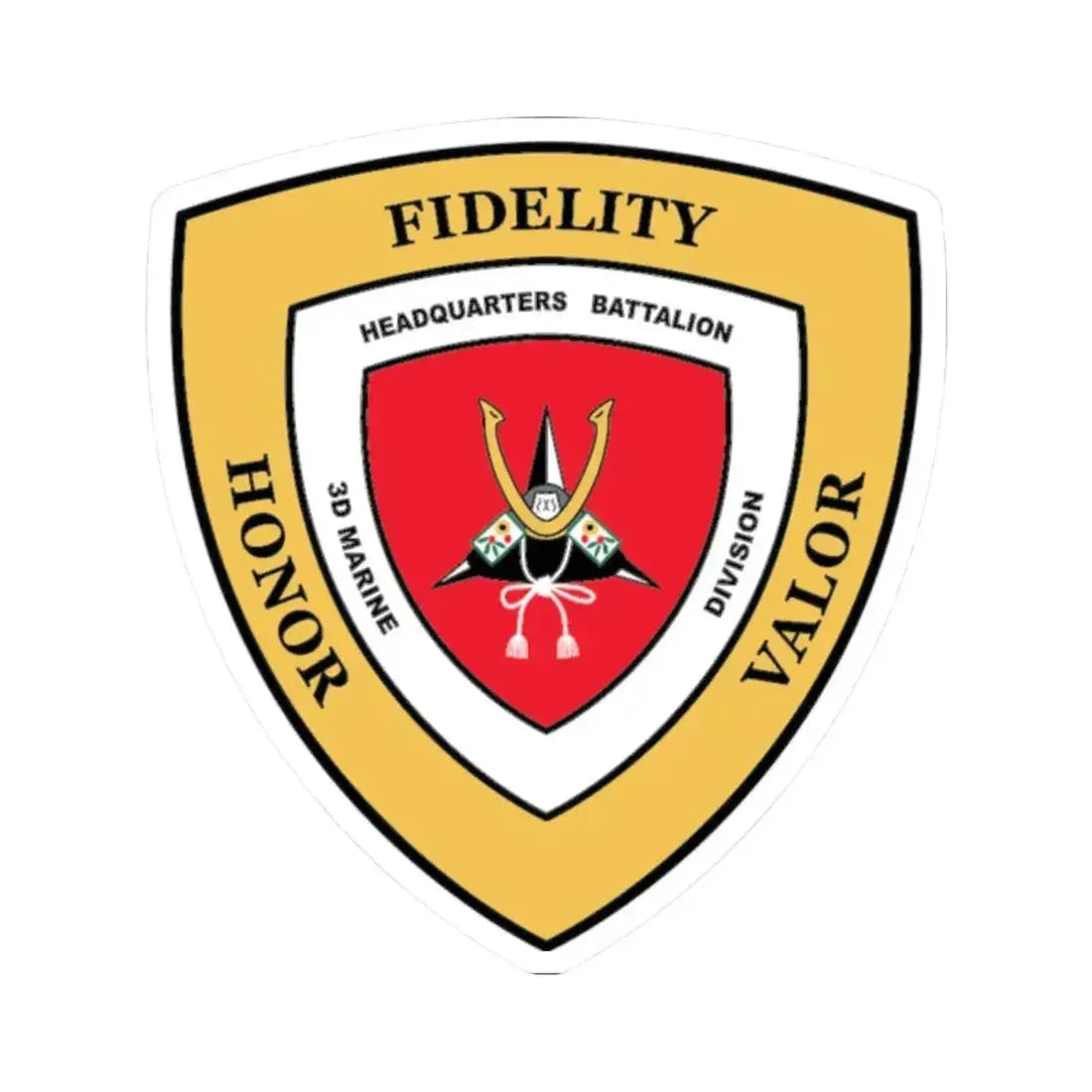 3rd Marine Division HQ Bn (USMC) STICKER Vinyl Kiss-Cut Decal - The Sticker Space