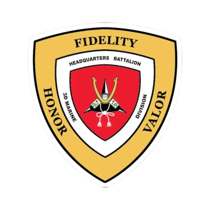 3rd Marine Division HQ Bn (USMC) STICKER Vinyl Kiss-Cut Decal - The Sticker Space