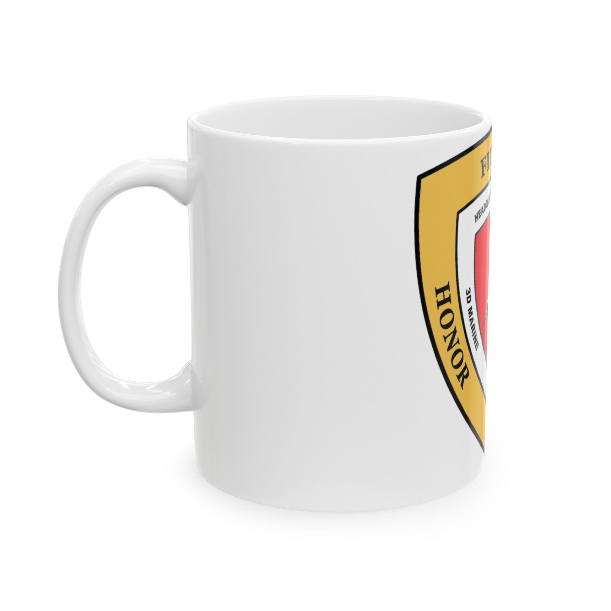 3rd Marine Division HQ Bn (USMC) White Coffee Mug-The Sticker Space