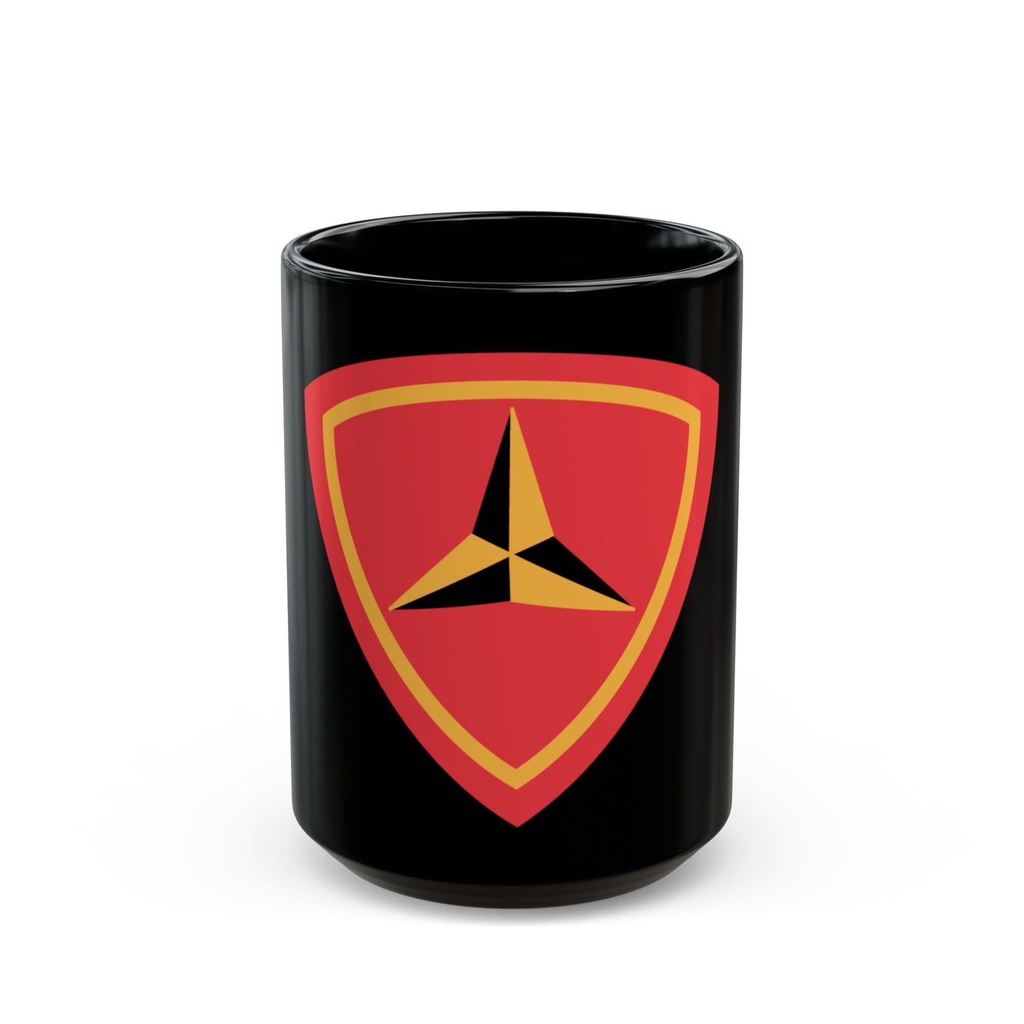 3RD Marine Divn (USMC) Black Coffee Mug-15oz-The Sticker Space