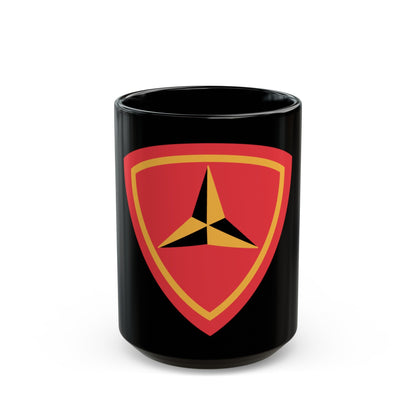 3RD Marine Divn (USMC) Black Coffee Mug-15oz-The Sticker Space