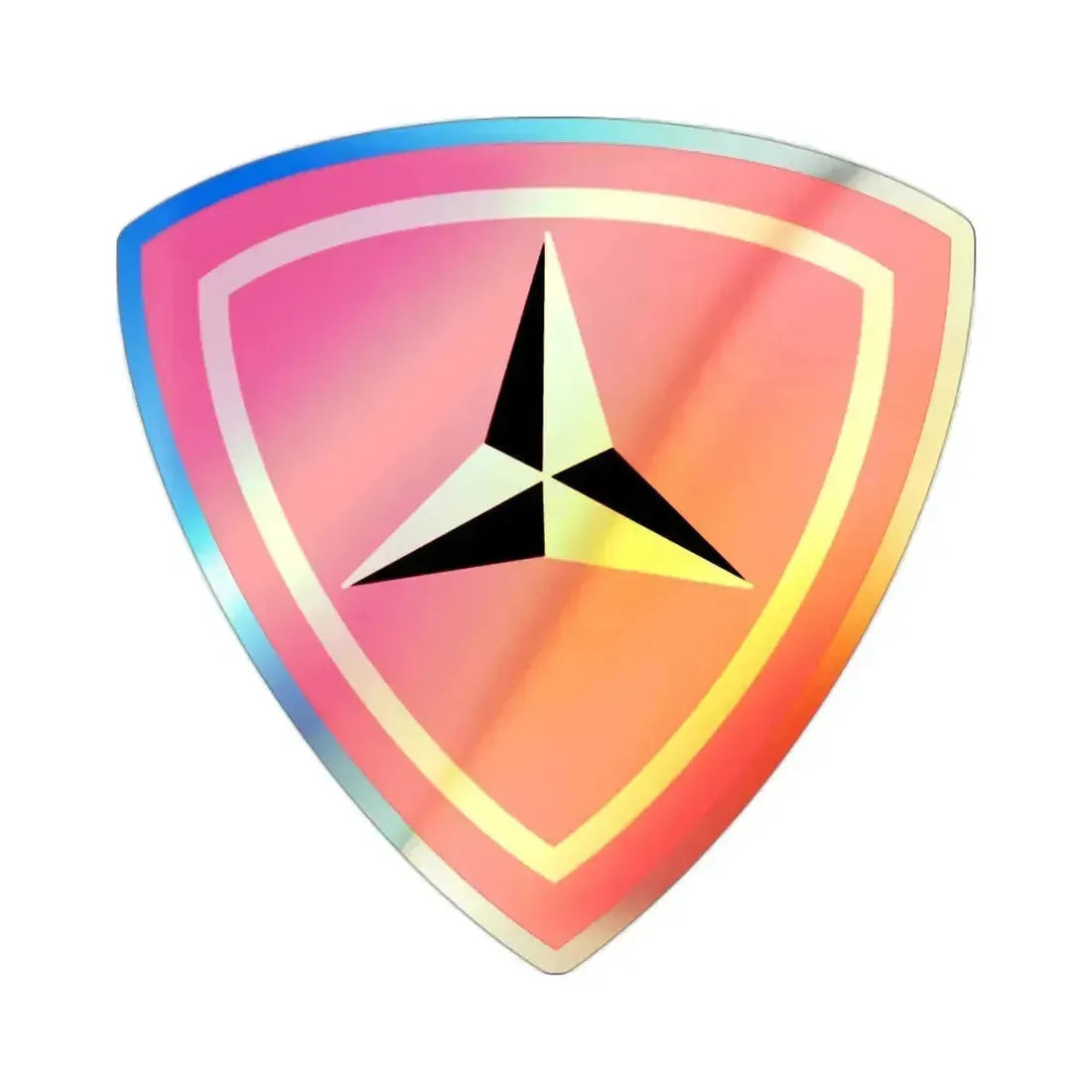 3RD Marine Divn (USMC) Holographic STICKER Die-Cut Vinyl Decal 2 Inch Holographic - The Sticker Space