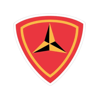 3RD Marine Divn (USMC) Transparent STICKER Die-Cut Vinyl Decal 3 Inch - The Sticker Space