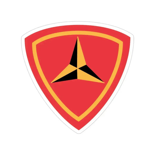 3RD Marine Divn (USMC) Transparent STICKER Die-Cut Vinyl Decal 6 Inch - The Sticker Space