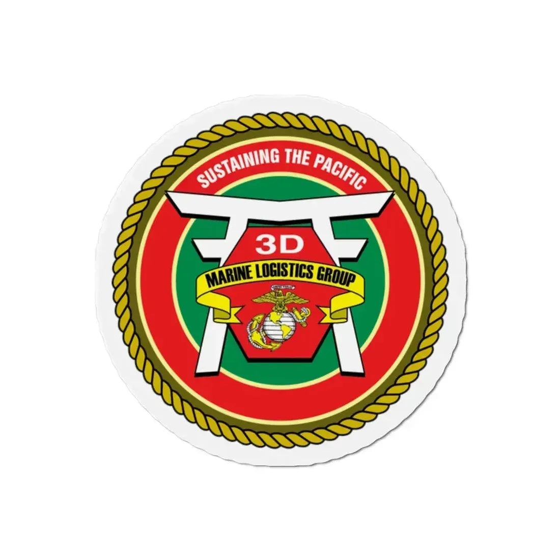 3rd Marines Logistics Group (USMC) Refrigerator Magnet 2 Inch - The Sticker Space