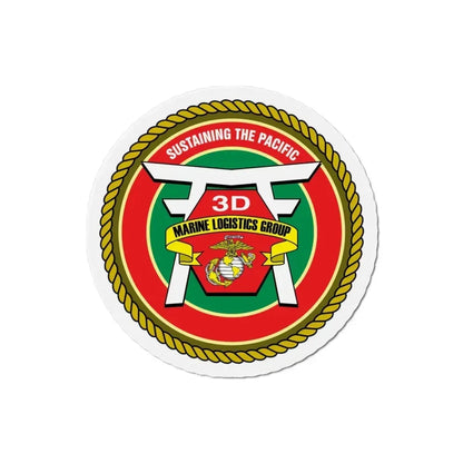 3rd Marines Logistics Group (USMC) Refrigerator Magnet 3 Inch - The Sticker Space