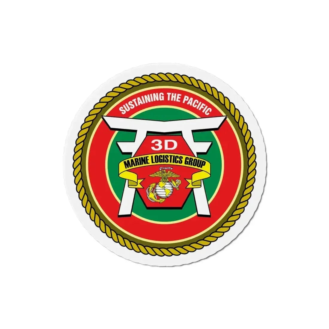 3rd Marines Logistics Group (USMC) Refrigerator Magnet 4 Inch - The Sticker Space
