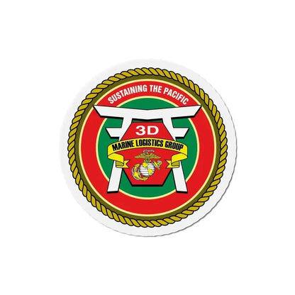 3rd Marines Logistics Group (USMC) Refrigerator Magnet 6 Inch - The Sticker Space
