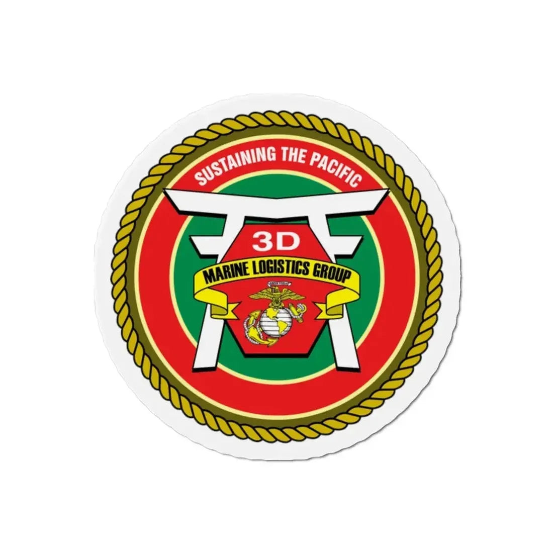 3rd Marines Logistics Group (USMC) Refrigerator Magnet - The Sticker Space