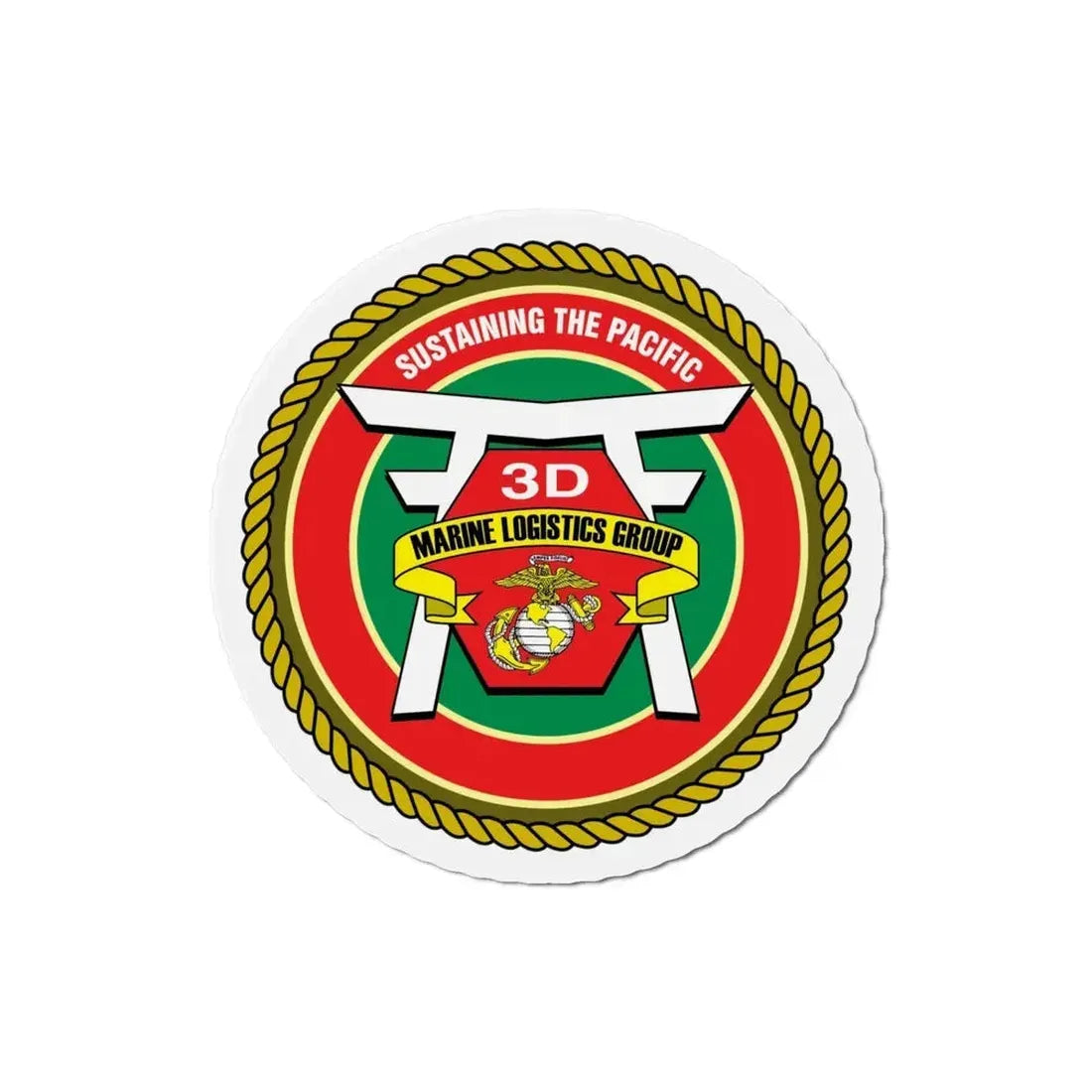 3rd Marines Logistics Group (USMC) Refrigerator Magnet - The Sticker Space