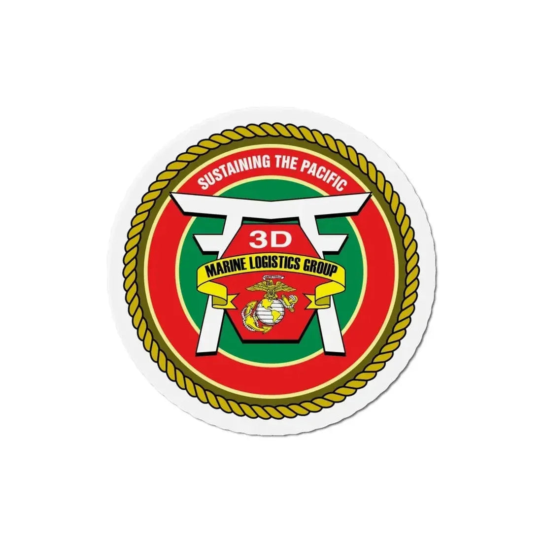 3rd Marines Logistics Group (USMC) Refrigerator Magnet - The Sticker Space
