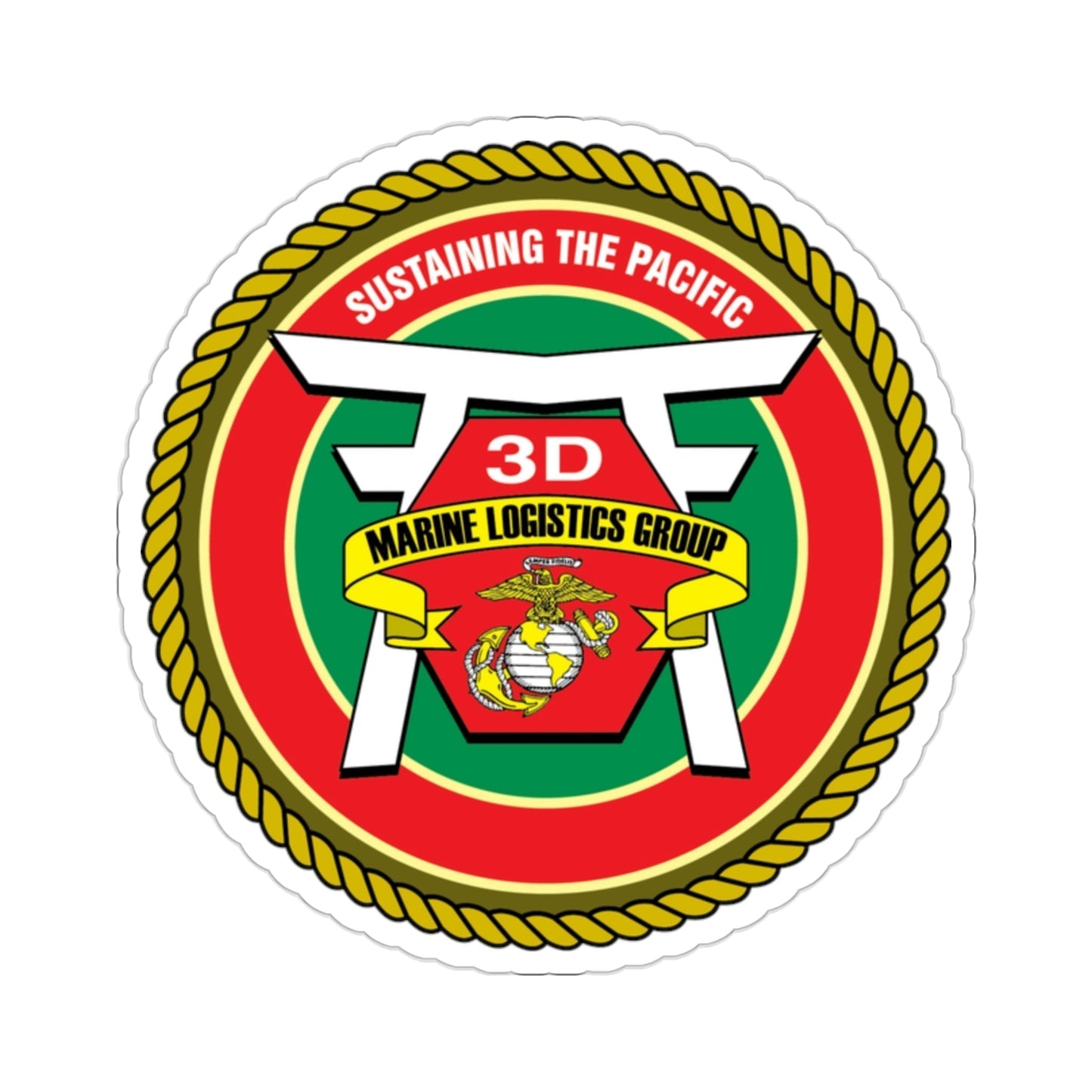 3rd Marines Logistics Group (USMC) STICKER Vinyl Die-Cut Decal-2 Inch-The Sticker Space