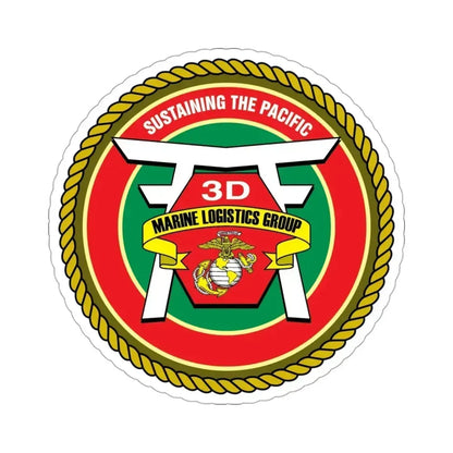 3rd Marines Logistics Group (USMC) STICKER Vinyl Die-Cut Decal 3 Inch - The Sticker Space