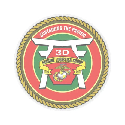 3rd Marines Logistics Group (USMC) STICKER Vinyl Kiss-Cut Decal 2 Inch Transparent - The Sticker Space