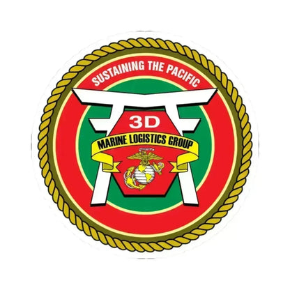 3rd Marines Logistics Group (USMC) STICKER Vinyl Kiss-Cut Decal 2 Inch White - The Sticker Space