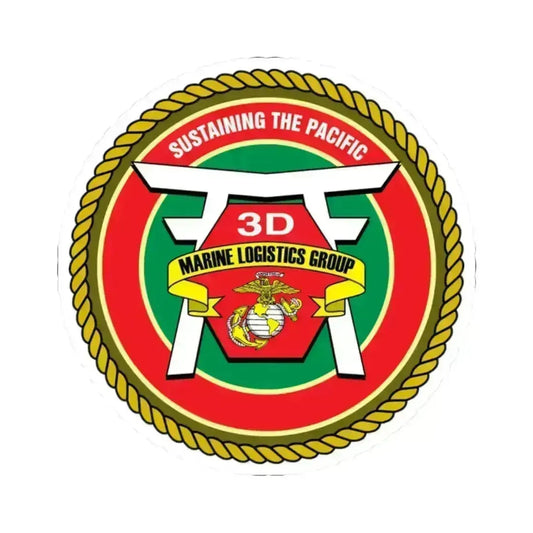 3rd Marines Logistics Group (USMC) STICKER Vinyl Kiss-Cut Decal 2 Inch White - The Sticker Space