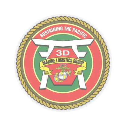 3rd Marines Logistics Group (USMC) STICKER Vinyl Kiss-Cut Decal 6 Inch Transparent - The Sticker Space