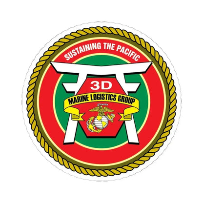 3rd Marines Logistics Group (USMC) STICKER Vinyl Kiss-Cut Decal 6 Inch White - The Sticker Space