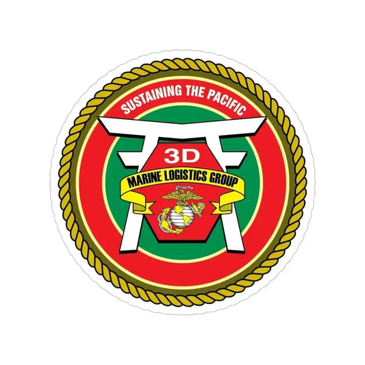 3rd Marines Logistics Group (USMC) Transparent STICKER Die-Cut Vinyl Decal 6 Inch - The Sticker Space