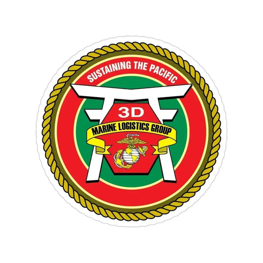 3rd Marines Logistics Group (USMC) Transparent STICKER Die-Cut Vinyl Decal 6 Inch - The Sticker Space