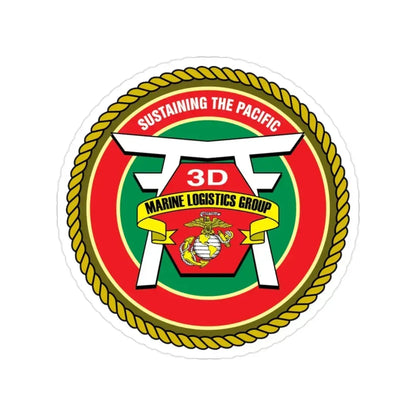 3rd Marines Logistics Group (USMC) Transparent STICKER Die-Cut Vinyl Decal - The Sticker Space