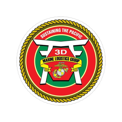 3rd Marines Logistics Group (USMC) Transparent STICKER Die-Cut Vinyl Decal - The Sticker Space