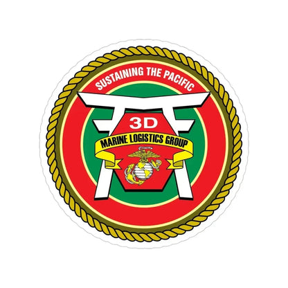 3rd Marines Logistics Group (USMC) Transparent STICKER Die-Cut Vinyl Decal - The Sticker Space