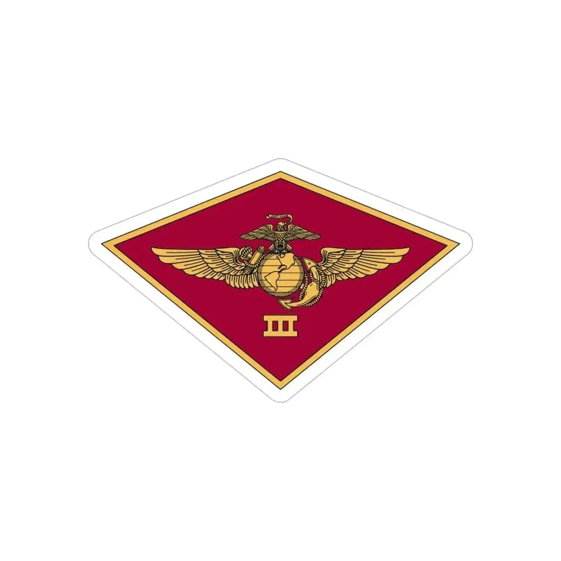 3rd MAW 3D MAW (USMC) REVERSE PRINT Transparent Die-Cut STICKER 6 Inch Die-Cut Transparent - The Sticker Space