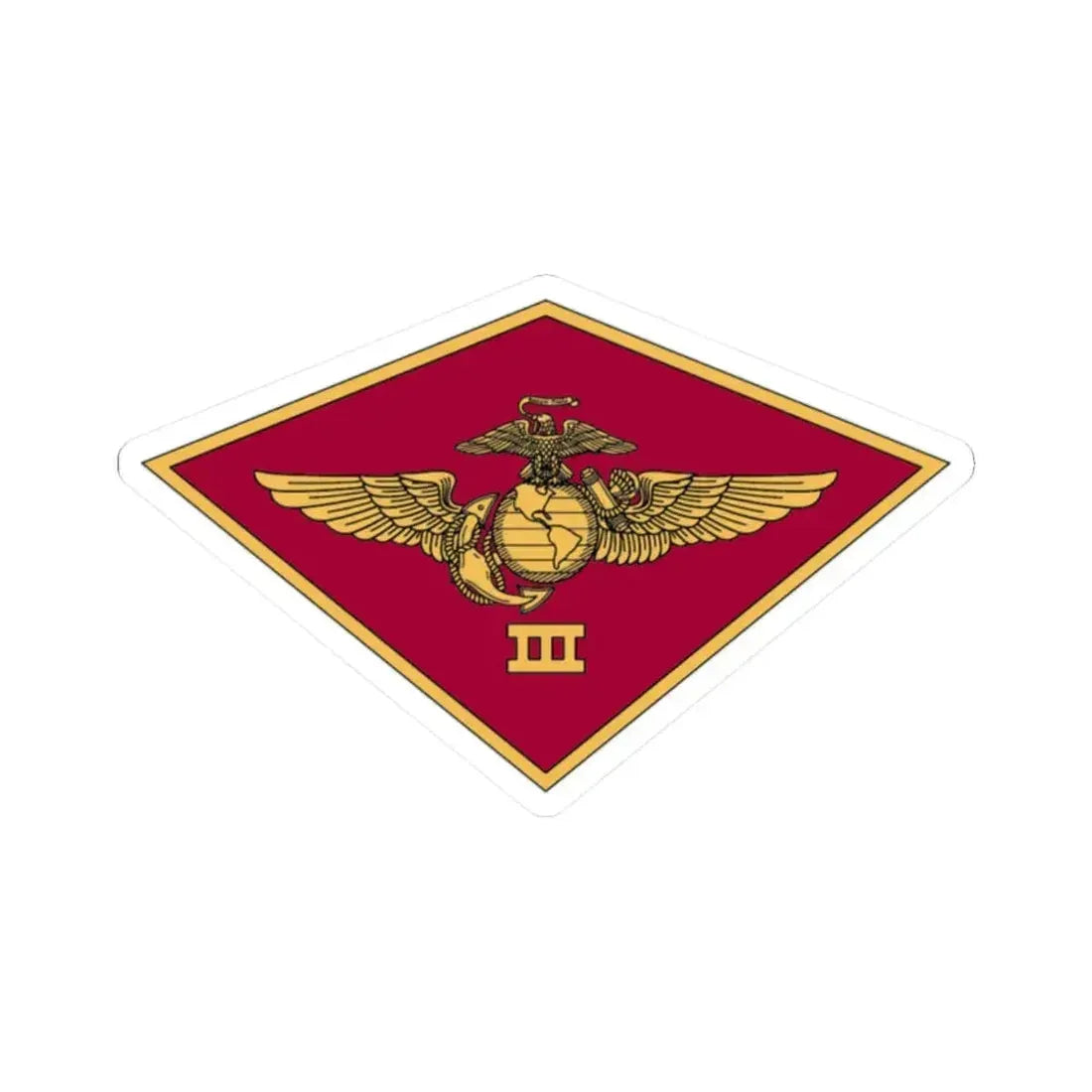 3rd MAW 3D MAW (USMC) STICKER Vinyl Kiss-Cut Decal 2 Inch White - The Sticker Space