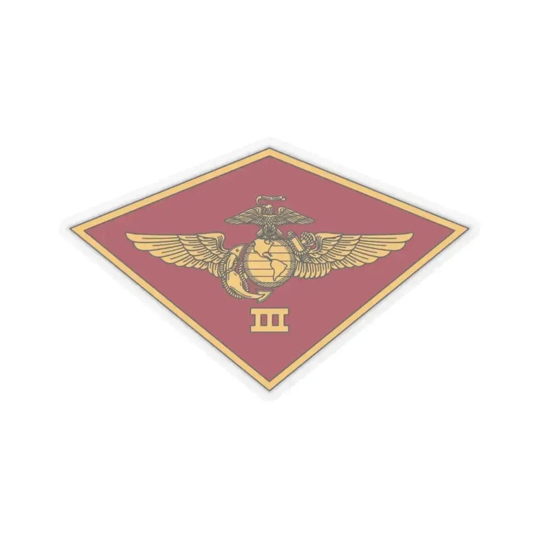 3rd MAW 3D MAW (USMC) STICKER Vinyl Kiss-Cut Decal 3 Inch Transparent - The Sticker Space