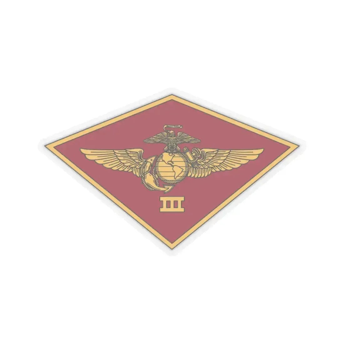 3rd MAW 3D MAW (USMC) STICKER Vinyl Kiss-Cut Decal 4 Inch Transparent - The Sticker Space