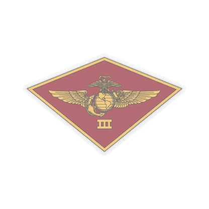 3rd MAW 3D MAW (USMC) STICKER Vinyl Kiss-Cut Decal 4 Inch Transparent - The Sticker Space
