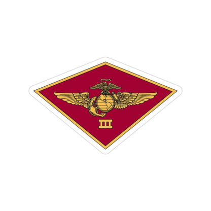 3rd MAW 3D MAW (USMC) Transparent STICKER Die-Cut Vinyl Decal-3 Inch-The Sticker Space