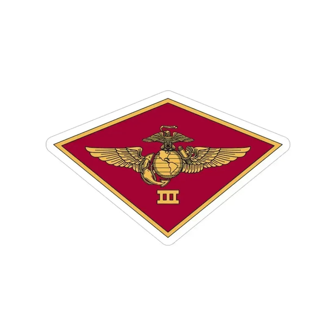 3rd MAW 3D MAW (USMC) Transparent STICKER Die-Cut Vinyl Decal 4 Inch - The Sticker Space
