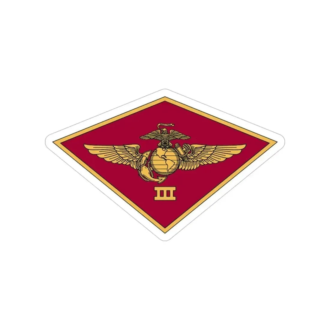 3rd MAW 3D MAW (USMC) Transparent STICKER Die-Cut Vinyl Decal - The Sticker Space