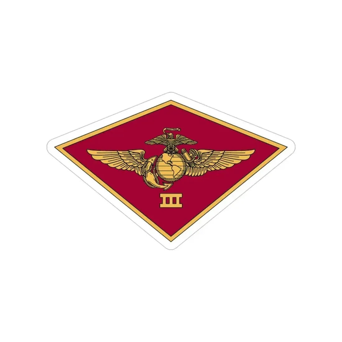 3rd MAW 3D MAW (USMC) Transparent STICKER Die-Cut Vinyl Decal - The Sticker Space