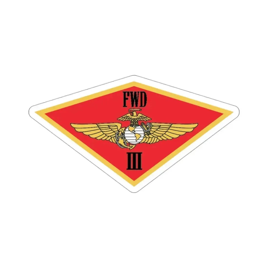 3rd MAW FWD (USMC) STICKER Vinyl Die-Cut Decal 3 Inch - The Sticker Space